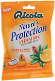 Ricola Nature's Protection Vitamin C Drops Orange-Mint  -  24 EA