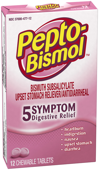 Pepto-Bismol Tablets Original  -  12 EA