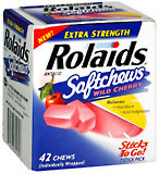 Rolaids Softchews Extra Strength Wild Cherry  -  42 EA