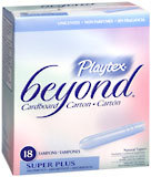Playtex Beyond Tampons Super Plus Absorbency Unscented - 18 EA