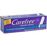 Carefree Pantiliners, Long, Ultra Dry, Unscented  - 16ea