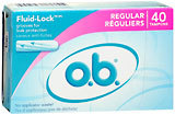 o.b. Tampons, Regular Absorbency  - 40ea