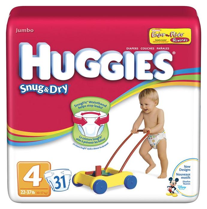 Baby Huggies Snug Dry Diapers Size 4 4x31