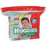 HUGGIES Wipes Natural Care Refill Pack Unscented - 160 EA