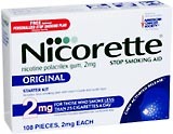 Nicorette Stop Smoking Aid, 2 mg, Gum, Original, Starter Kit  - 100ea