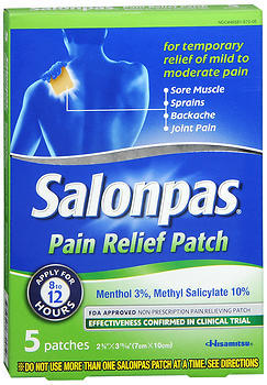 Salonpas Pain Relief Patches Ultra Thin Comfort Stretch - 5 EA
