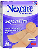 Nexcare Soft 'n Flex Bandages Assorted - 35 EA