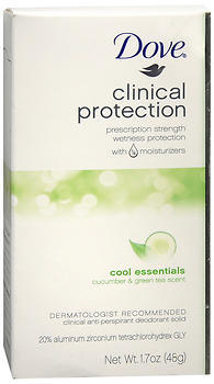Dove Clinical Protection Anti-Perspirant Deodorant Solid Cool Essentials - 1.7 OZ