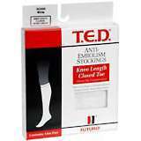 T.E.D. Anti-Embolism Stockings Knee Length Extra Large Extra Length White - 1 PR