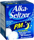 Alka-Seltzer Effervescent Tablets PM - 24 Tablets