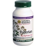 Nature's Resource Valerian, 100 mg Extract, Standardized Extract, Softgels  - 60ea