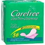 Carefree Pantiliners, Ultra Thin, Unscented  - 56ea