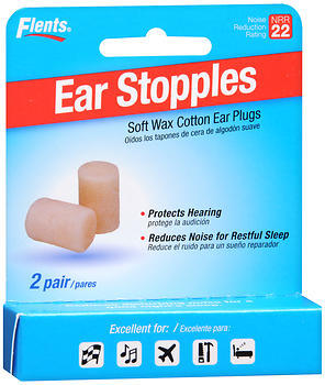 Flents Ear Stopples Ear Plugs - 2 Pair