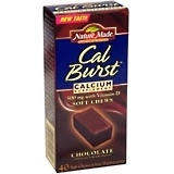 Nature Made Cal Burst Chews Chocolate - 40 Tablets