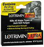 Lotrimin Antifungal Cream, Butenafine Hydrochloride Cream 1%  - 0.42oz