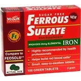 Mason Ferrous Sulfate 5 Grain Tablets - 100 Tablets