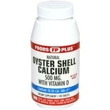 Foods Plus Calcium 500+D Tablets Oyster Shell - 100 TB