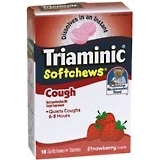 Triaminic Cough Suppressant, Strawberry Flavor Softchews  - 18ea