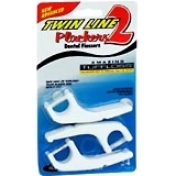 Plackers 2 Twin Line Dental Flossers, Fine  - 24ea