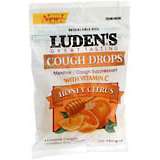 Luden's Menthol/Cough Suppressant with Vitamin C, Honey Citrus  - 25ea