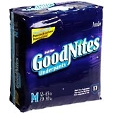 Pull-Ups GoodNites Underpants Medium 45-65 LBS 4X17 Pack - 17 Each