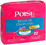Poise Pads Regular Absorbency - 22 EA ( 6 Pack)