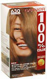 Garnier 100% COLOR Permanent Color - 630 (Light Golden Brown)  -  1 EA