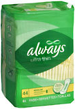 Always Ultra Maxi Pads 6X44 Pack - 44 Each
