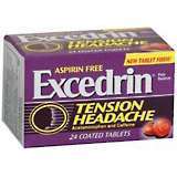 Excedrin Tension Headache Tablets Aspirin Free - 24 TB
