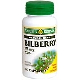 Nature's Bounty Bilberry 375 mg Capsules - 100 Caps