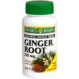 Nature's Bounty Ginger Root 550 mg Capsules - 100 Caps