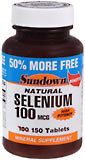 Sundown Selenium 100 mcg Tablets  -  150 Tablets