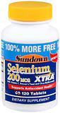 Sundown Selenium XTRA 200 mcg Tablets  -  120 Tablets