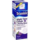 Triaminic Night Time Cough and Runny Nose Liquid Grape Flavor - 4 OZ