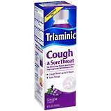 Triaminic Cough and Sore Throat Liquid Grape Flavor - 4 OZ