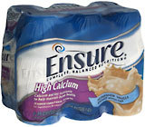 Ensure High Calcium 6-Pack 8-Ounce Cans Vanilla 4X6X8 Pack - 48 Ounces