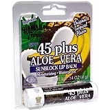 Hawaiian Tropic Sunblock Lip Balm Original Tropic Flavor SPF 45+ - 0.14 OZ