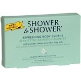 Shower to Shower Refreshing Body Cloths with Powder, Island Fresh with Citrus  - 30ea