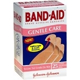 Band-Aid Adhesive Bandages, Gentle Care, Assorted Sizes  - 25ea