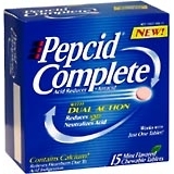 Pepcid Acid Reducer/Antacid, Chewable Tablets, Mint  - 15ea