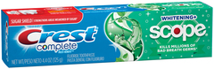 Crest Whitening Plus Scope Toothpaste - 4.4 Ounces