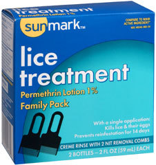 Sunmark Lice Treatment Family Pack 1% - 2 Ounces - 2 Each