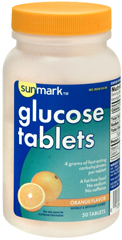 Sunmark Glucose Tablets Orange Flavor - 4g - 50 Each