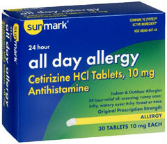 Sunmark All Day Allergy 10 mg Tablets - 30 Each