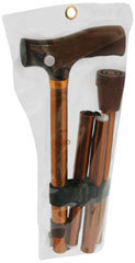 Mountain Properties Travel Folding Cane Bronze - 1 Each