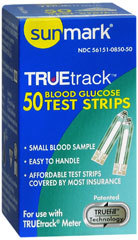 Sunmark TrueTrack Blood Glucose Test Strips - 50 Each