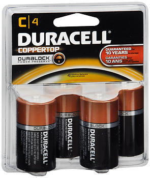 Duracell Coppertop D Alkaline Batteries - 2 Each