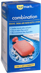 Sunmark Combination Douche Enema and Water Bottle System - 1 Each
