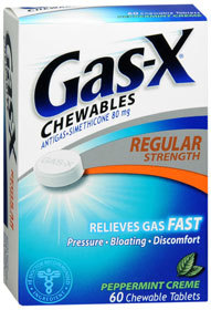 Gas-X Chewables Regular Strength Peppermint - 60 Each