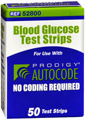 Prodigy No Coding Blood Glucose Test Strips 50 Strips - 1 Each